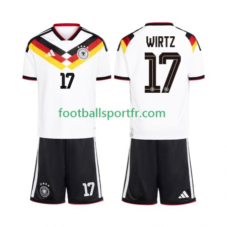 Tenue Allemagne Florian Wirtz 17 World Cup Enfant Domicile 2026 Maillot de Foot